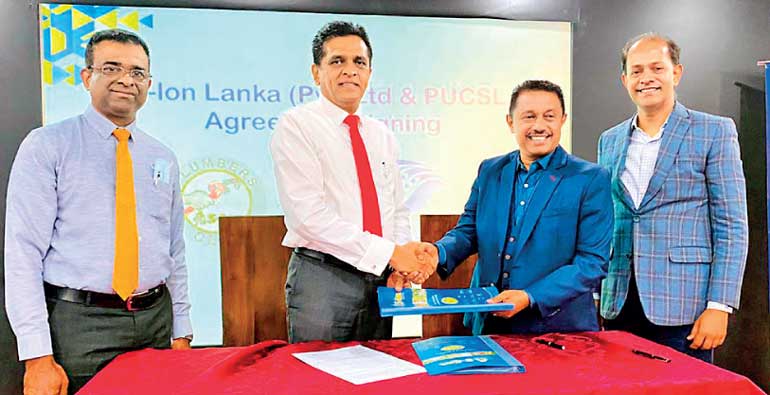 S-lon signs MoU with PUCSL to enhance standards of plumbing industry