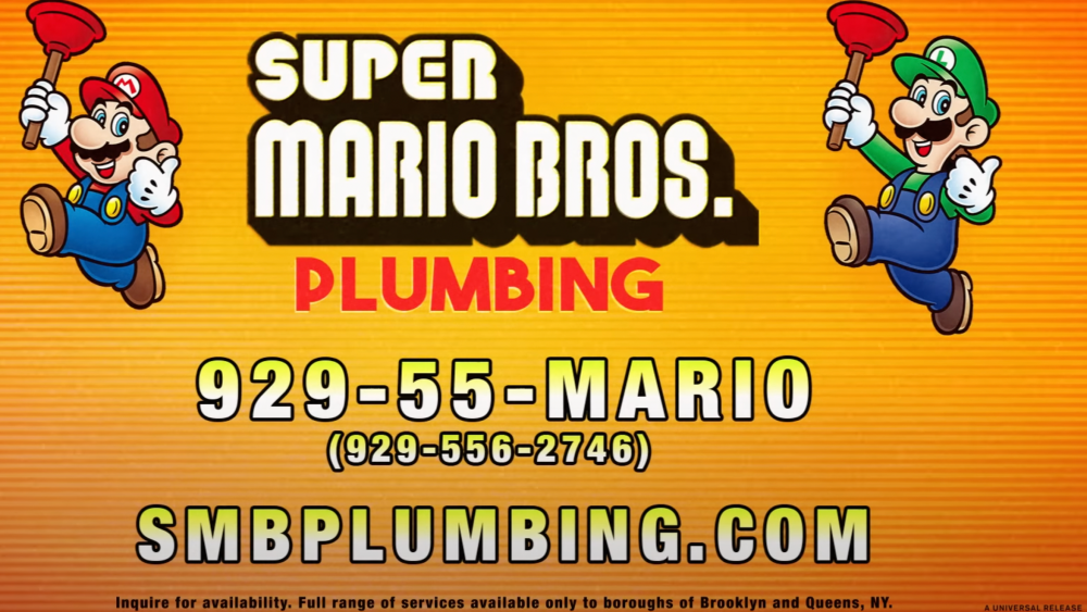 ‘The Super Mario Bros. Movie’ Reveals Plumbing Website and Commercial